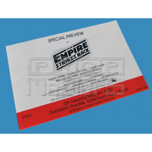 STAR WARS,THE EMPIRE STRIKES BACKSpecial Preview Ticket