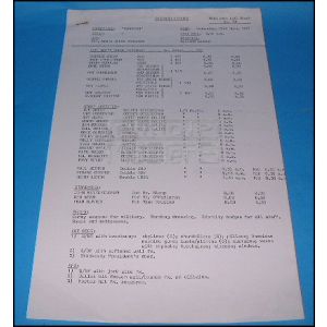 SUPERMANProduction Used Call Sheet 58